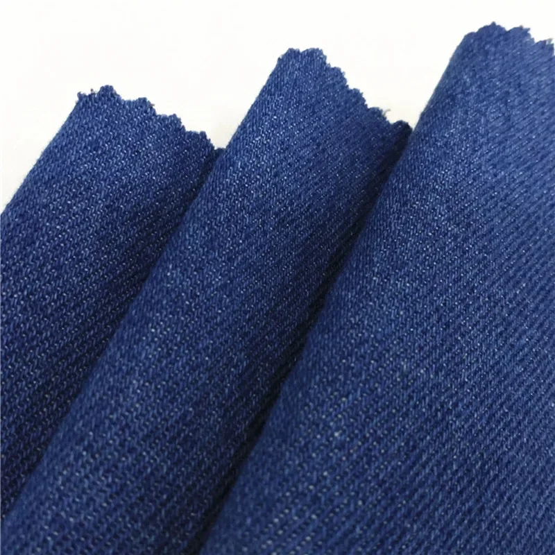 Pure Cotton Denim Fabric 10oz Twill Woven Washed Children's Outerwear Bagging Material Soft Comfortable Breathable Durable