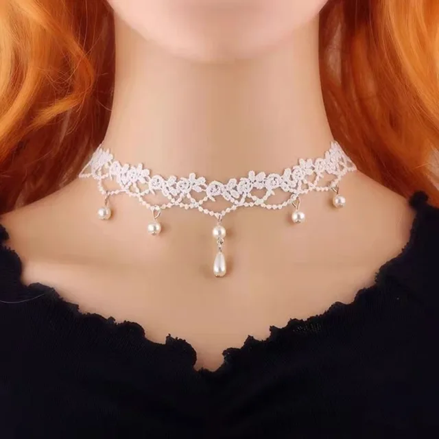 Collier en Dentelle Noire Sexy de Style Punk, Ras du Cou Gothique Personnalisé, Clavicule, Accessoires de Bijoux pour ixde Mariage