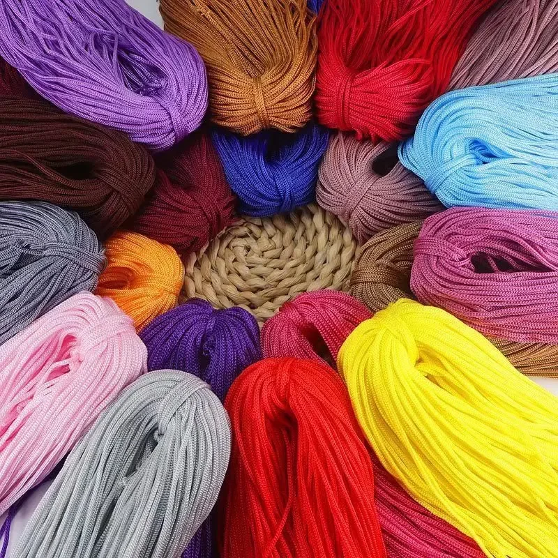 Vibrant 3mm Nylon Cord for DIY Crafts and Hand-Woven Creations - 200m