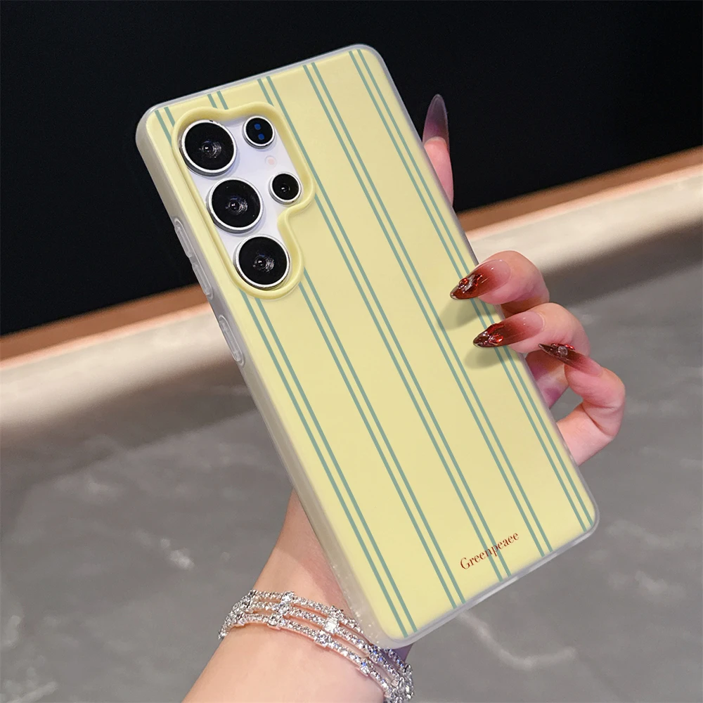 Minimalist Stripes Color Blocking TPU Phone Case