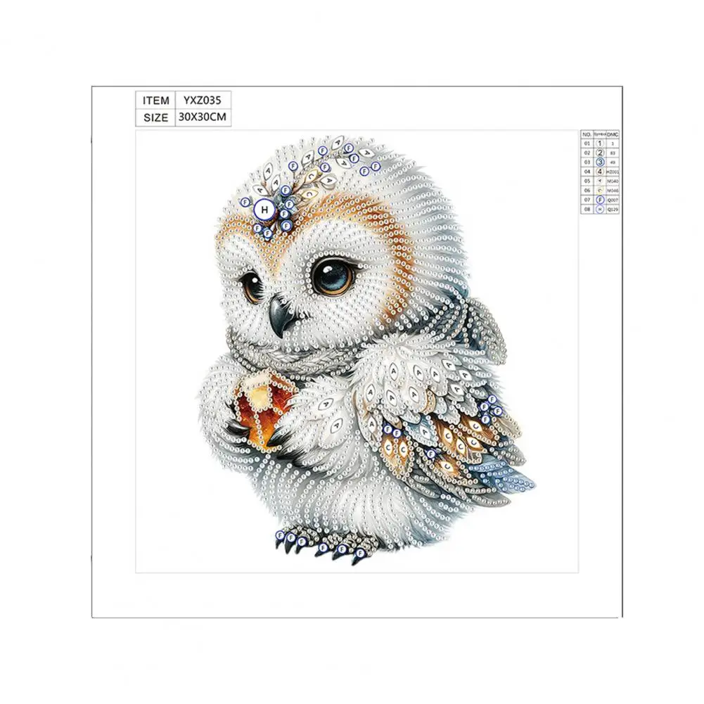 Painting Beads Diy Kit Painting with Drill Tool Colorful Owl Kit for Beginners 5d Full Drill Diy Crafts with for Kids