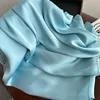 Fashion 90x180cm Solid Color Satin Muslim Hijab Soft Silk Feeling Headscarf Outdoor Beach Sunscreen Shawl 6