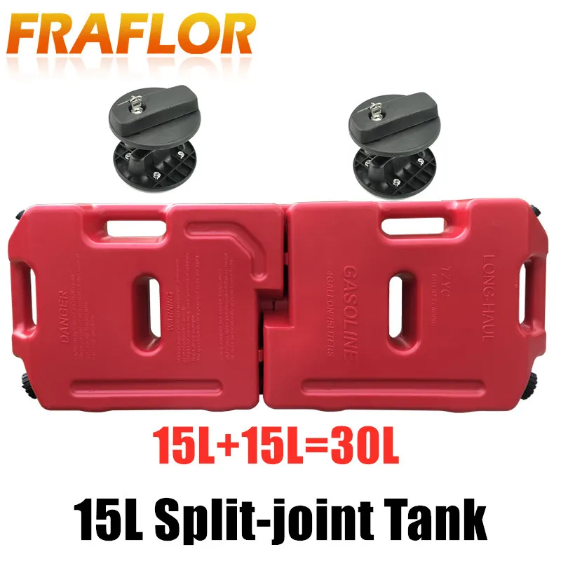 Petrol Can Motorcycle Fuel Container 15L 30L Liter Spare Fuel Tank Oil Gasoline Petrol Can Motorcycle ATV Gas Jerrycan Container Off-road SUV ATV