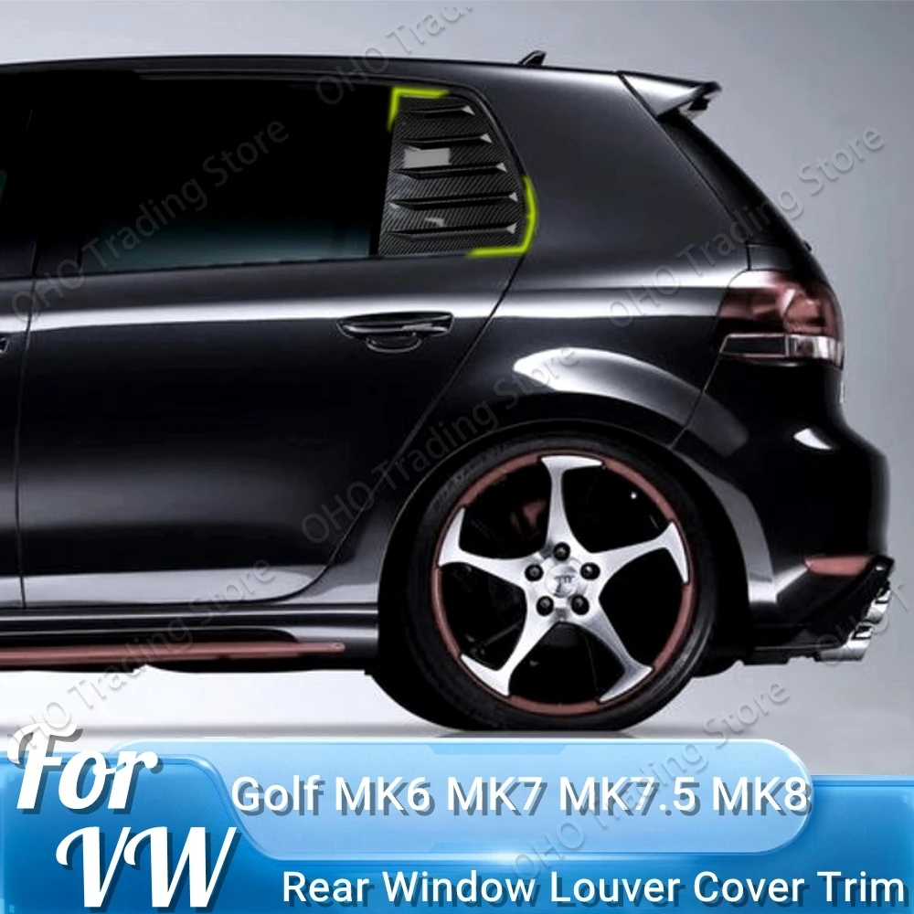 Per Vw Golf 6 Golf 7 Golf 7.5 Golf 8 4 Mk7/7.5/8/4 Gti Gtd R Car Lunotto Copertura Dell'Otturatore Trim Window Louver Side Vent Trim