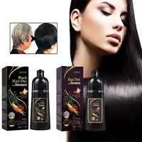 Hair Color Dye Shampoo Gray White Cover Natural Fast Dye Repair Dry Damaged Cleaning Nourishing Roots Restore Black Hair Shampoo 1