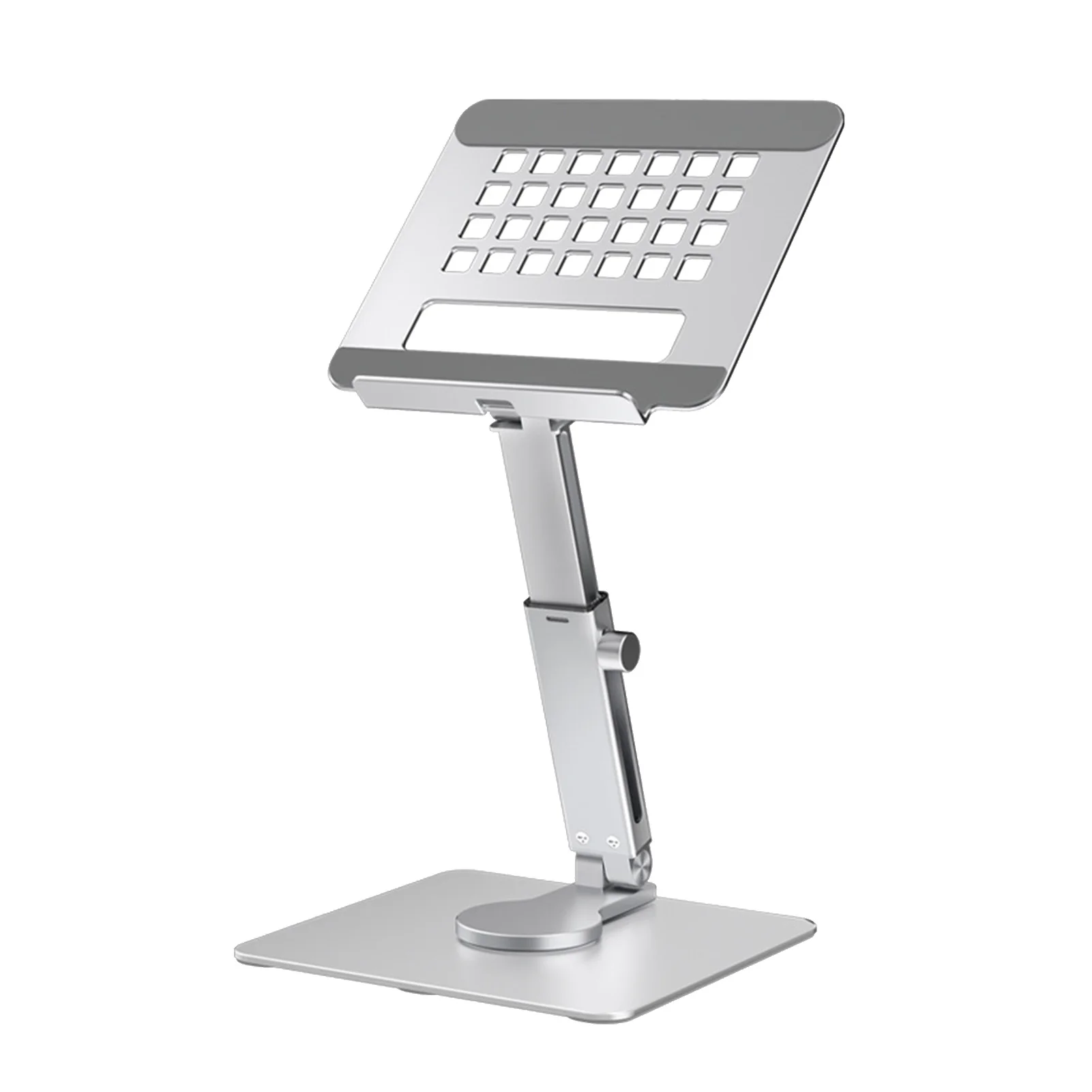 

Foldable Portable Hands Tablet Stand Adjustable Angle Live Streaming Reading Laptop Holder Ergonomic Aluminum Alloy Bracket