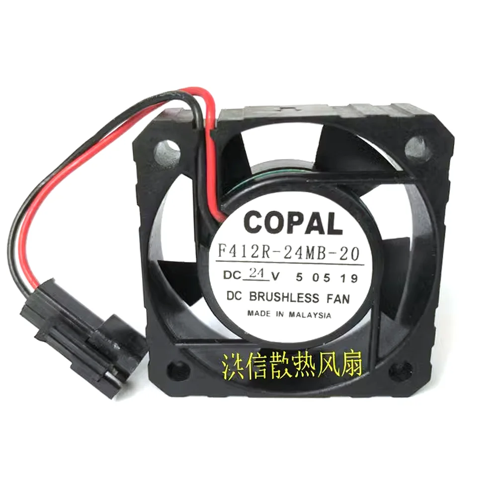 Original for COPAL fan 4012 4cm 24V F412R-24MB-20 40X12MM Inverse inverter fan new original eub0424vhd 24v 0 14a 4cm 4020 2 wire inverter printer fan