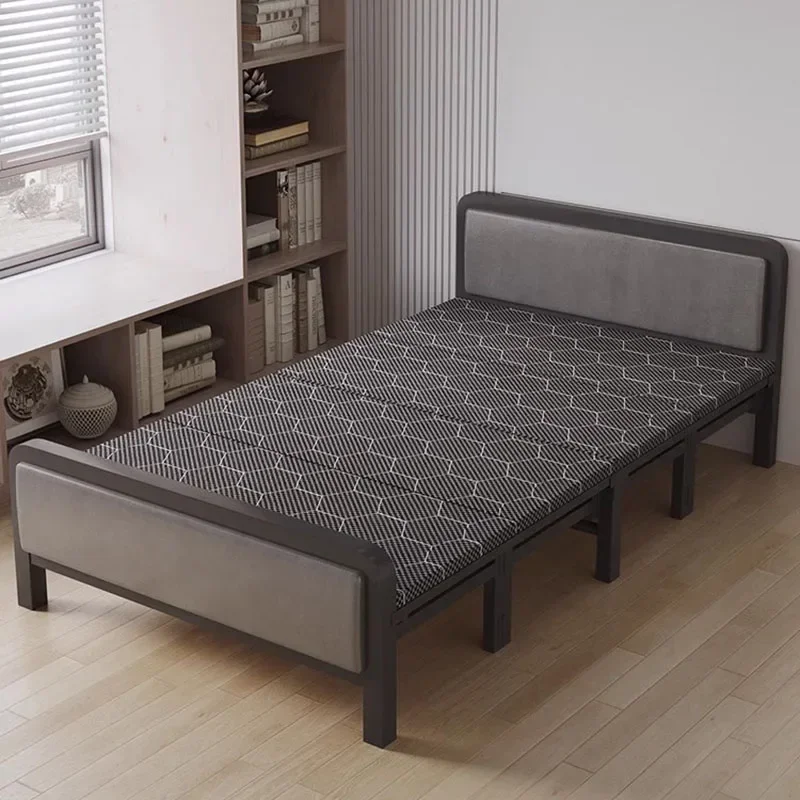 El&aacute;stica Postmodern Furniture，Minimalism Floor Bed Frames Single Space Saving Modern Accent Advanced Sense Bed Lazy People Cama