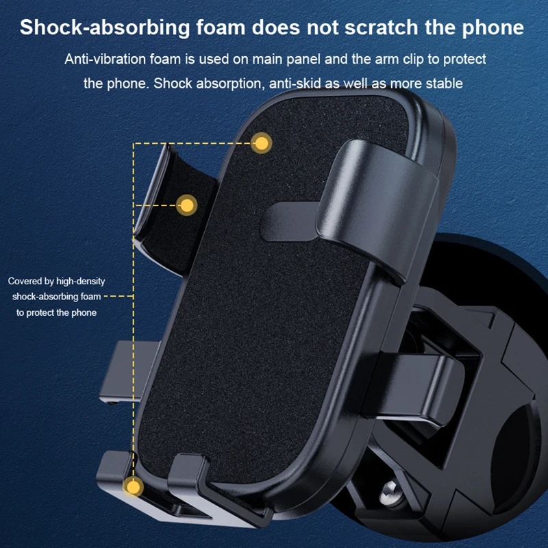 Bike Phone Holder Anti-slip 360&deg; Rotatable Adjustable Bike Phone Mount Outdoor Cycling Mountain Bike Accessories bike phone holder
