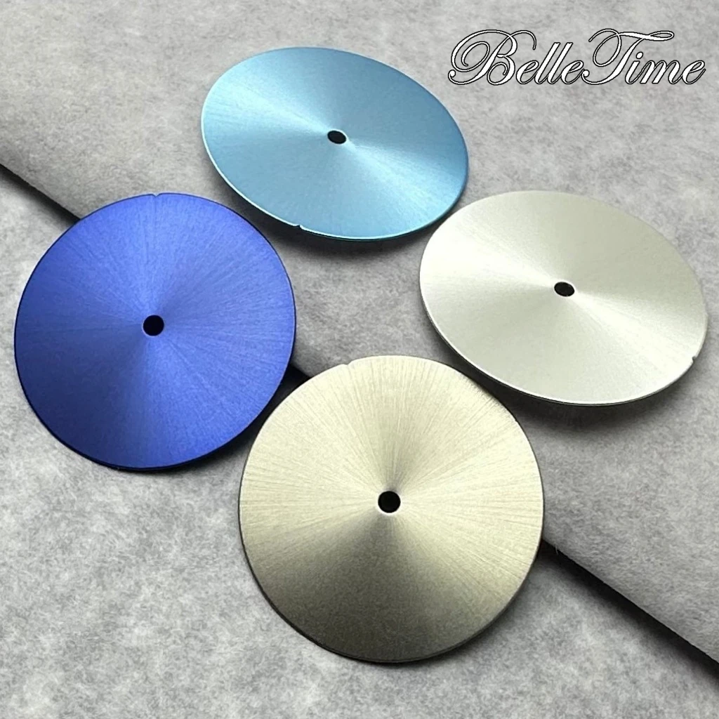 28.5mm Sunburst Sterile Watch Dial Black Silver Blue Green Faces For NH35 NH36 Movement Accessories Watch Parts For Wristwatch