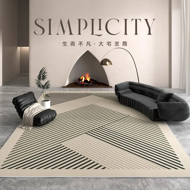 

Luxury Living Room Decoration Large Area Carpet Thick Plush Studio Mat Modern Minimalist Rugs for Bedroom Fluffy Soft Lounge Rug