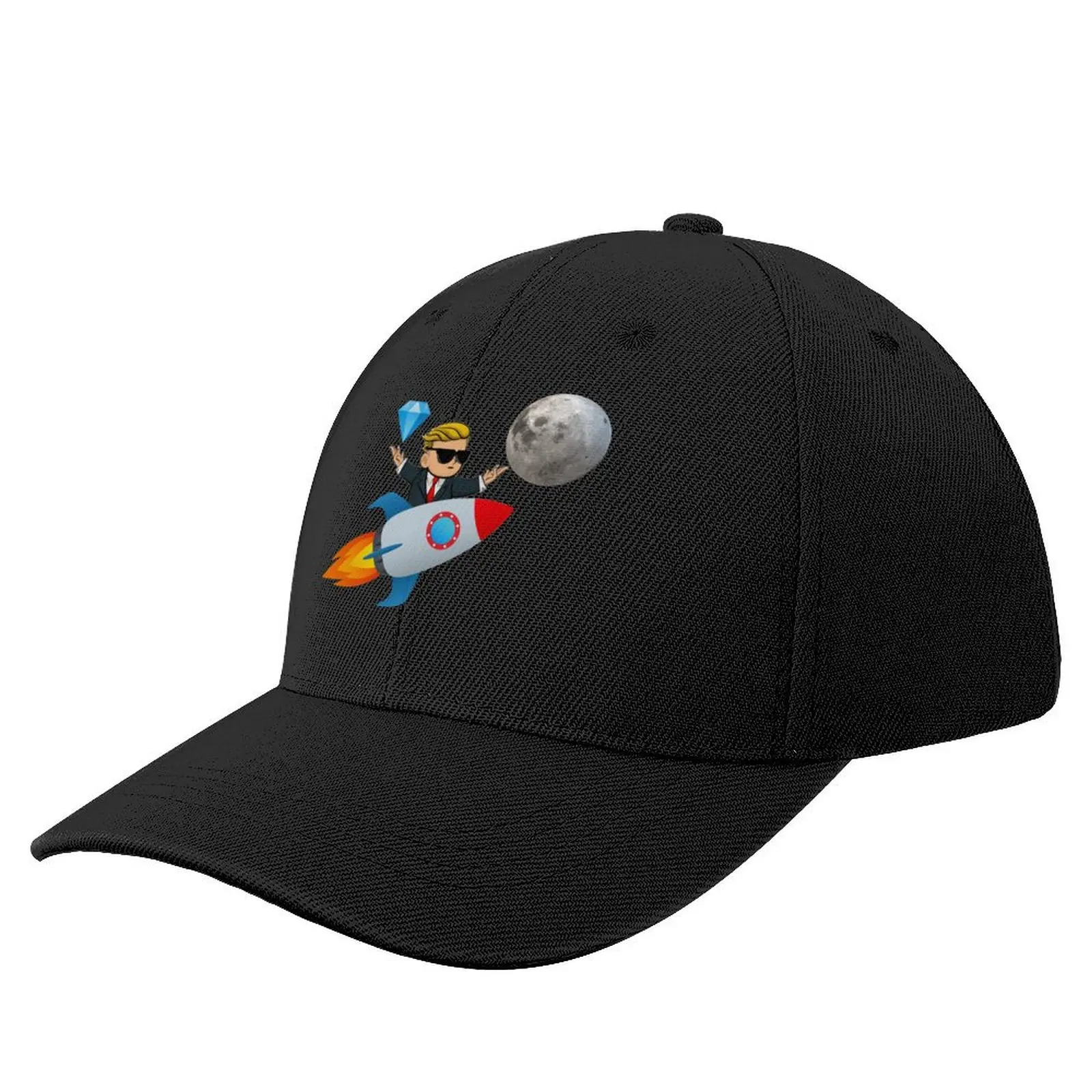 To The Moon Wallstreetbets Baseball Cap Bobble Hat |-F-| Female Men's
