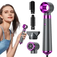 Multifunction Hair Dryer 5 in 1 Hot Air Comb Automatic Curling Rod Straight Hair Comb Hair Dryer Salon Style Tool Fast Dry 1