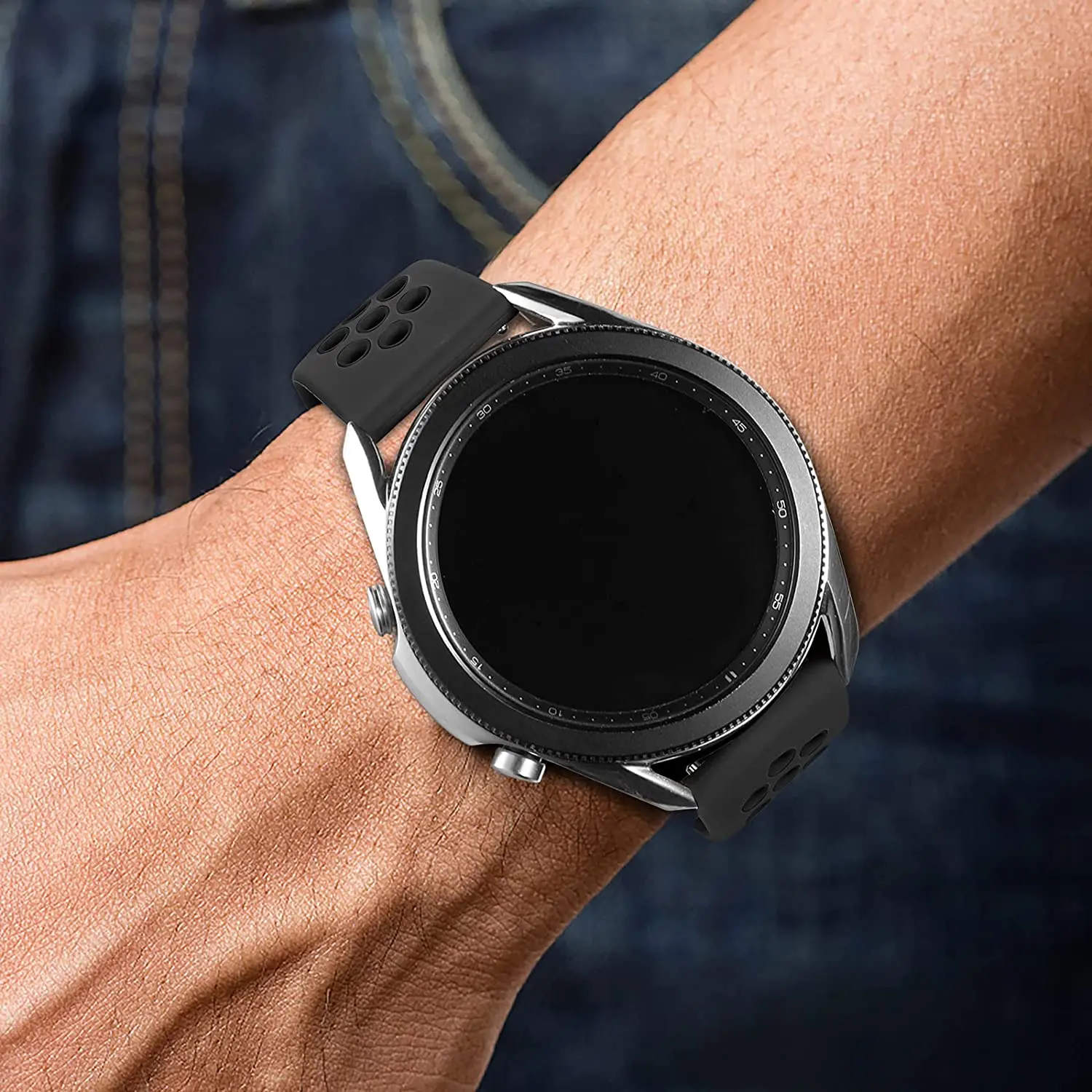 Universal 20mm 22mm Silicone Smartwatch Band – Durable Sport Strap Bracelet in Multiple Colors