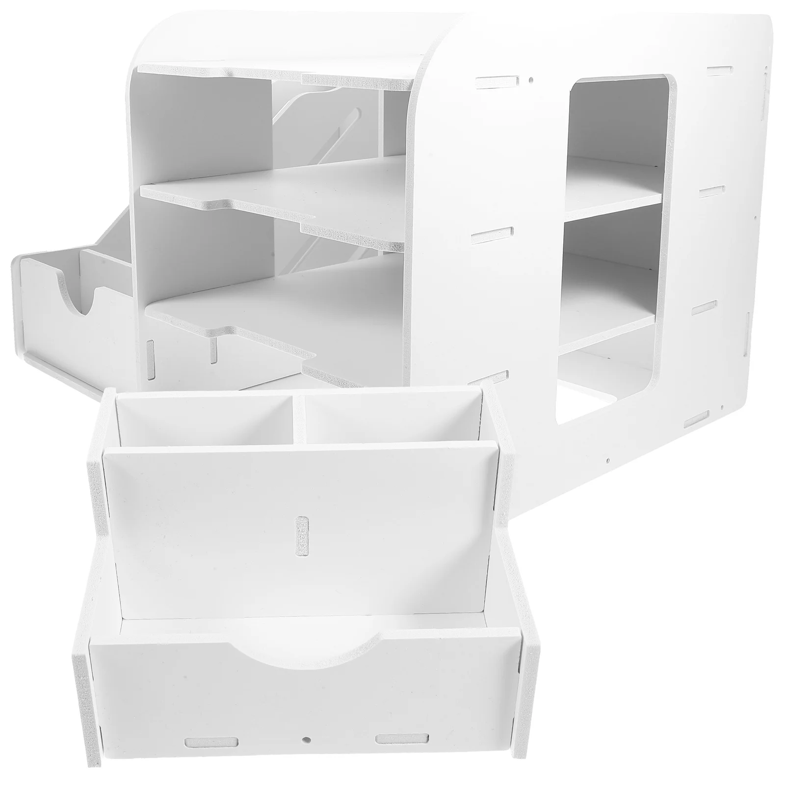 

A4 File Rack Desktop Organizers Office Tabletop Storage Container Stationery Shelf Penholder