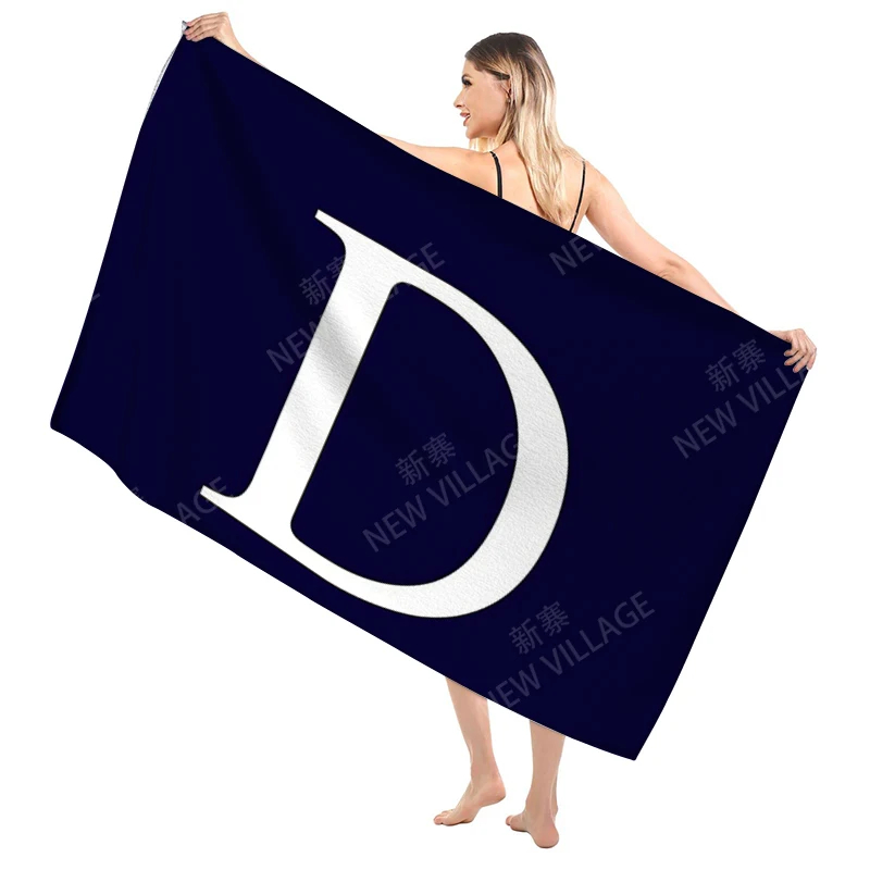 Bathroom Bath towel for adults sauna Large beach towel Gym towel Large hotel woman shower quick drying microfiber simple letter 5