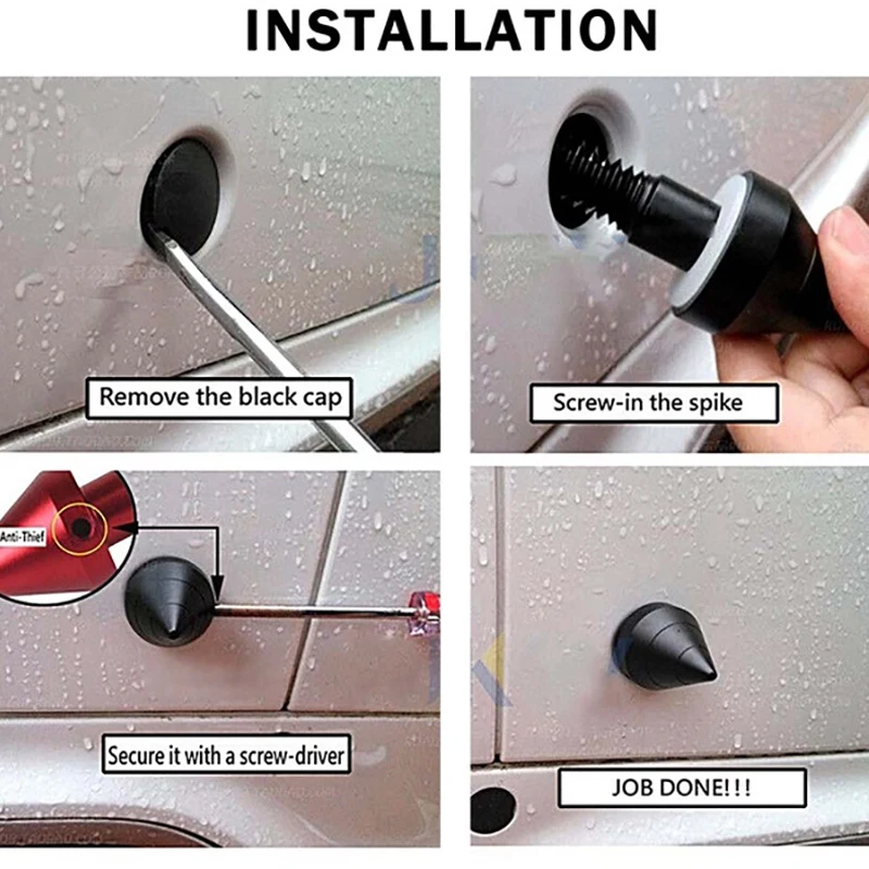 Protezione Paraurti Posteriore Spike Guards Per Benz Smart Fortwo Ed 451 2009-2014