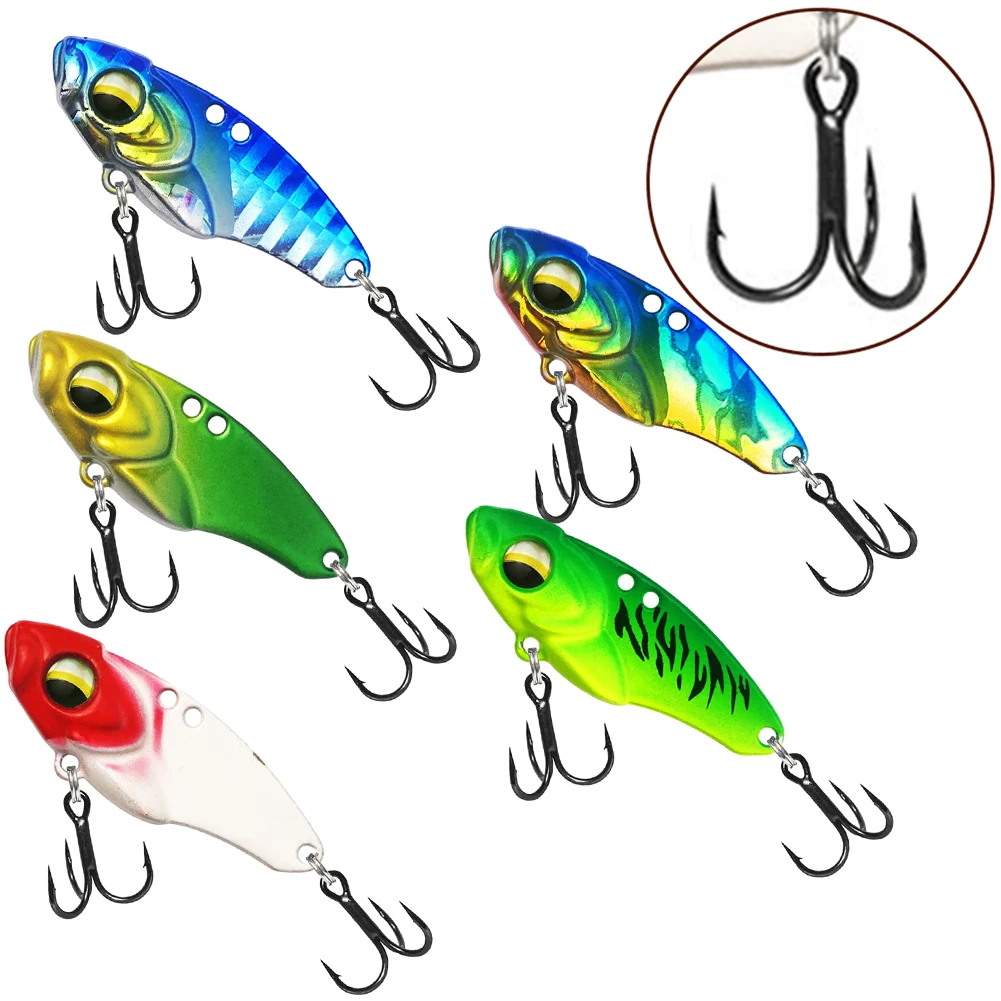 

5.8cm/20g Metal Vib Rotating Vibration Sinking Fishing Spoon Lure Trout Bass For Smallmouth Bass Largemouth Bass Walleye Salmon