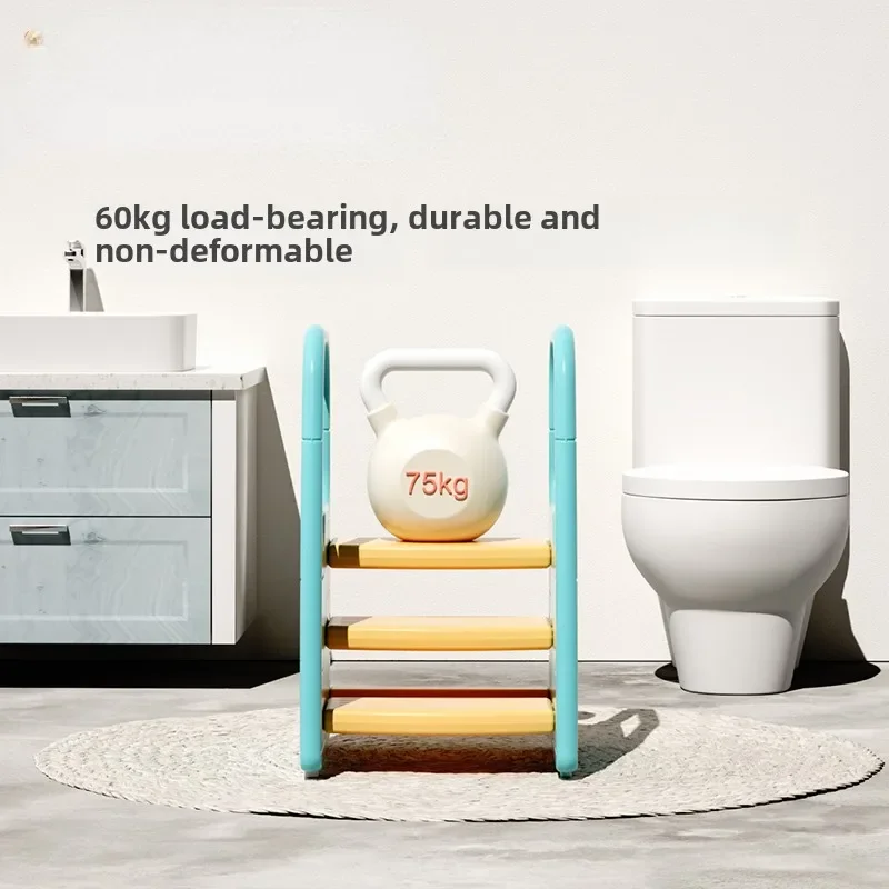 Stable Anti Slip Plastic Baby Learning Tower,Hand Washing Toilet Steps for Kids Step Stools, Bathroom Toilet Ladder Children