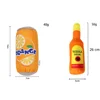 Interactive Dog Toys Champagne Wine Bottle Shape Pet Toy Plush Filled Vodka Toy Squeaky Bite-Resistant Pet Supplies Whisky 6