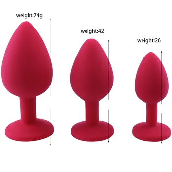 Adult Game Silicone Anal Plug Jewelry Dildo Vibrator Sex Toys for Woman Prostate Massager Bullet Vibrador Butt Plug For Men Gay 6