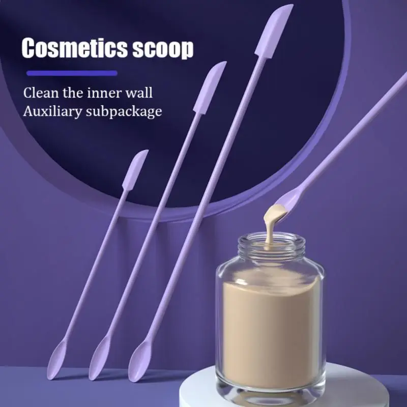 

Silicone Double-head Scraper Set Creative Cream Foundation Lotion Mini Spatula Safe Spatula Digging Jam Multifunctional Tools