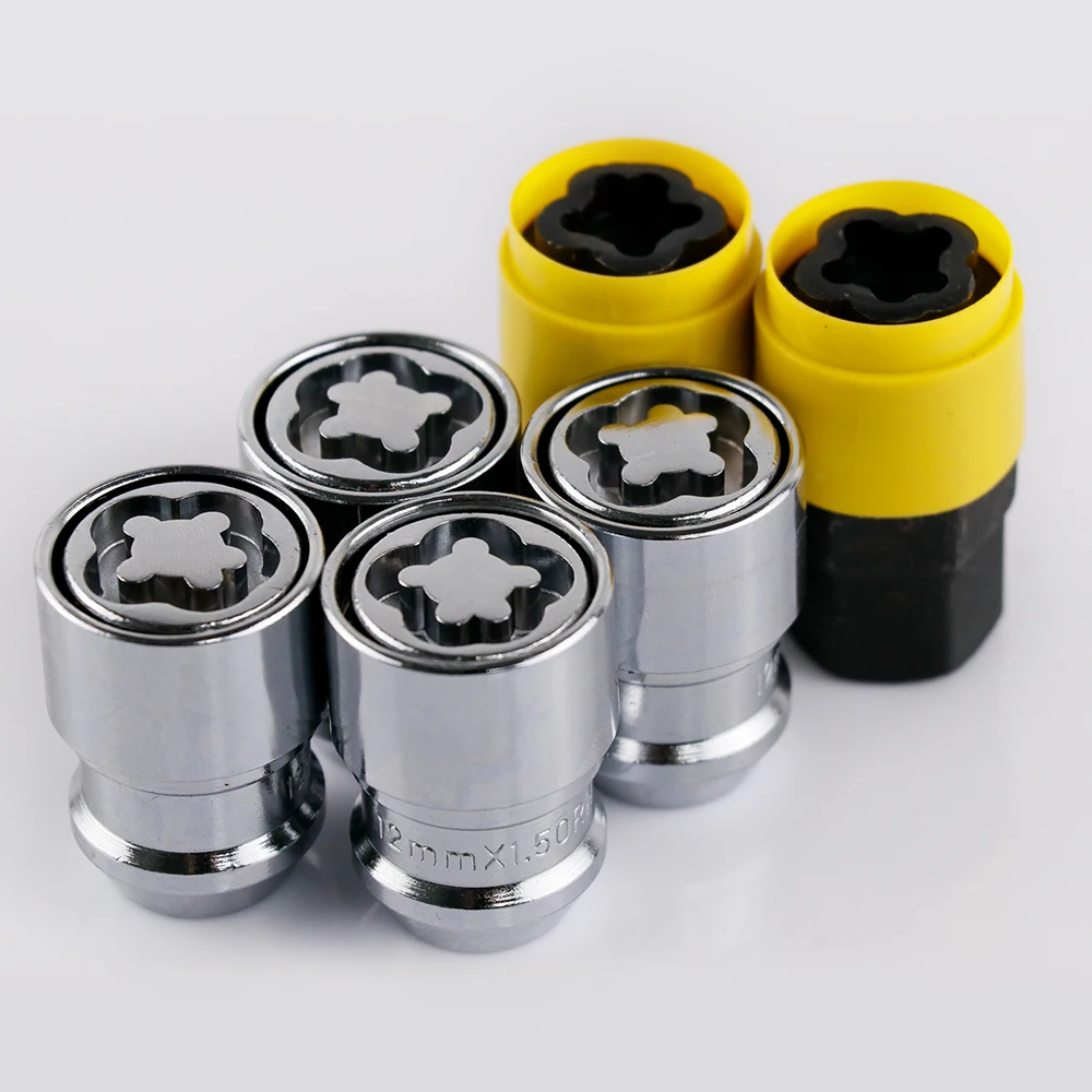 M12X1 5 M12X1 25 High Quality Anti theft 36mm Security Steel Wheel Lock 