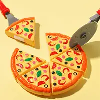 Kids Pizza Cutting Toy Simulation Food Plastic Pizza Toy Boy Kitchen Kitchen House Gift Game Pretend Play Toy Toy Girl Cook C9W3 1