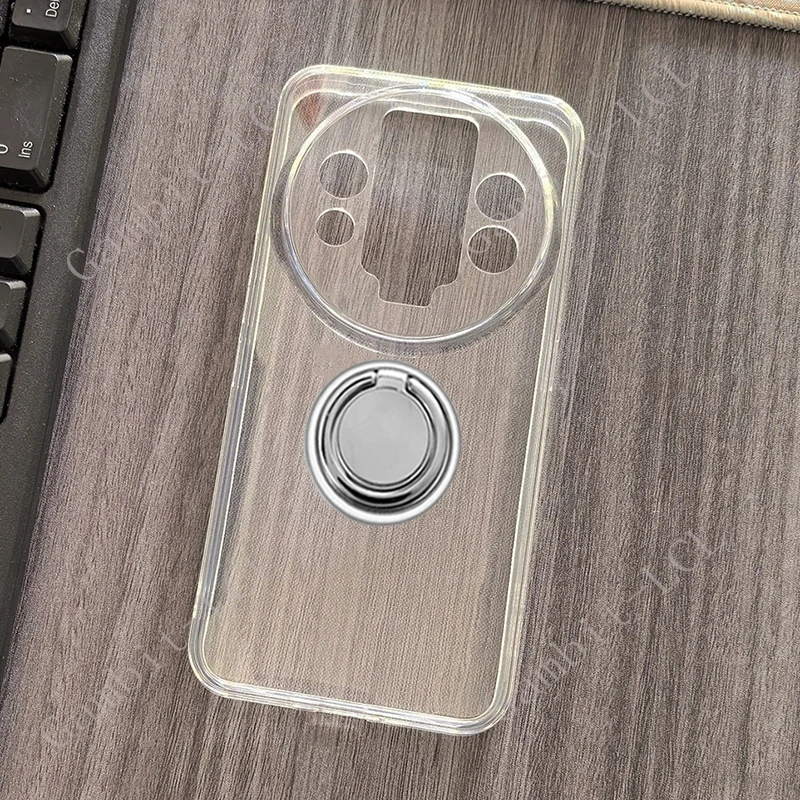 Shockproof Soft Phone Case with Back Ring Holder Bracket - Enhanced Protection Cover
