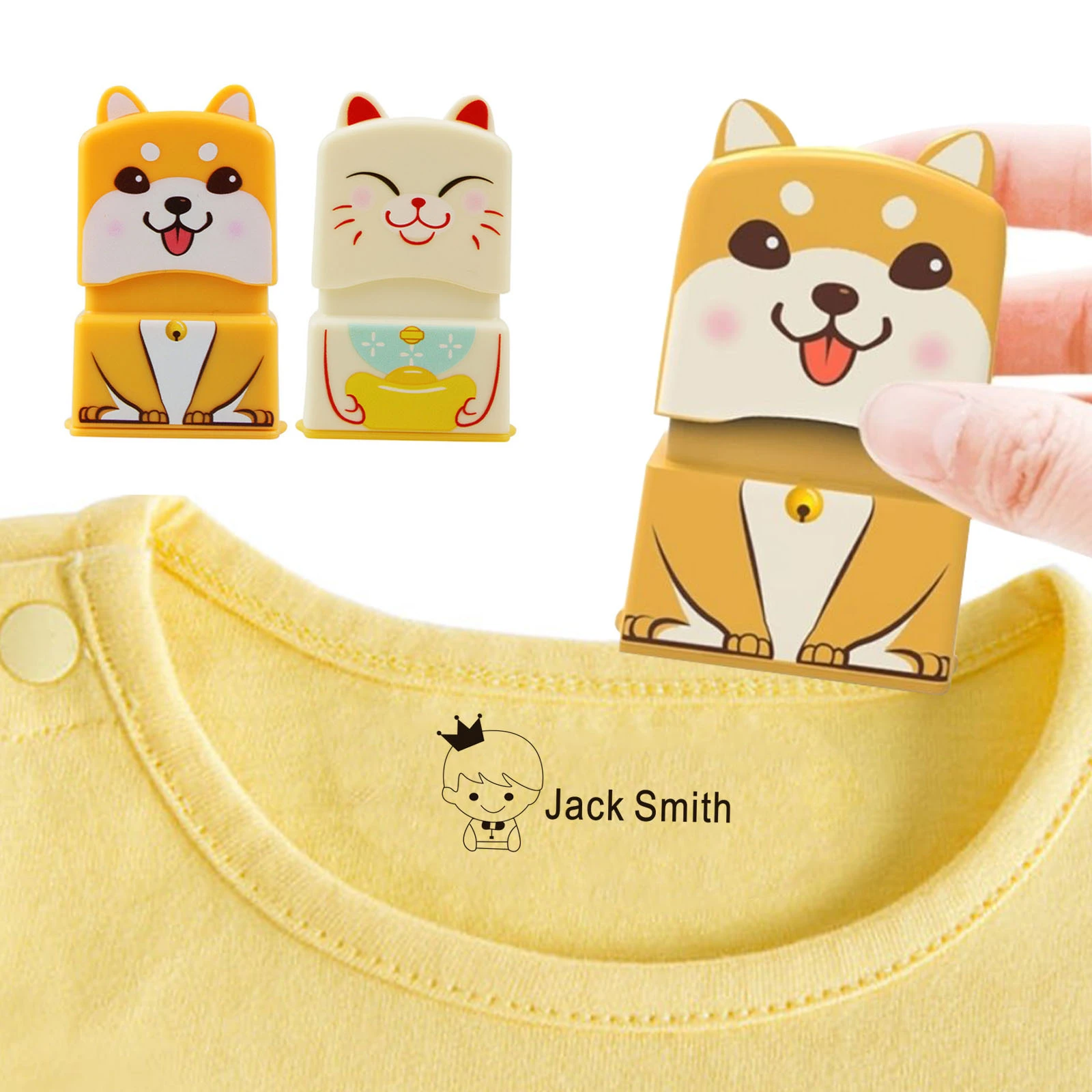 Diy Personalized Custom Name Stamp For Baby Children's Teacher Clothing