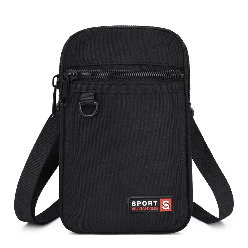 Fashion Joker New Small Barrel-shaped Oxford Crossbody Bag For Man Square Handbag Wide Top-handle Shoulder Bag