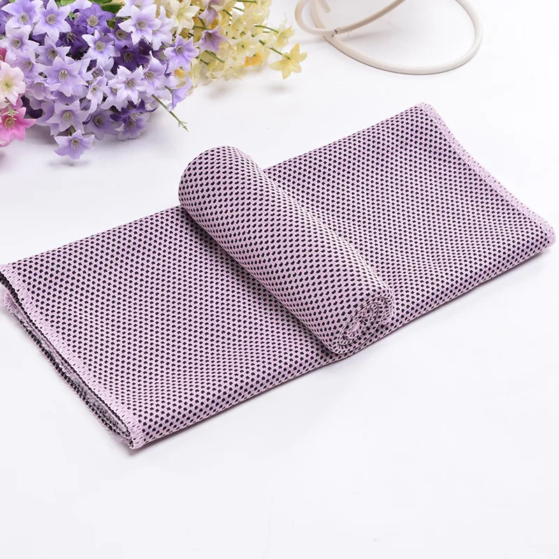 1pc 30*90cm Cool Sports Towels Polyester Fiber Ice Cooling outdoor Towel Fitness Gym Running Quickly Dry Cold Towel Random Color 6