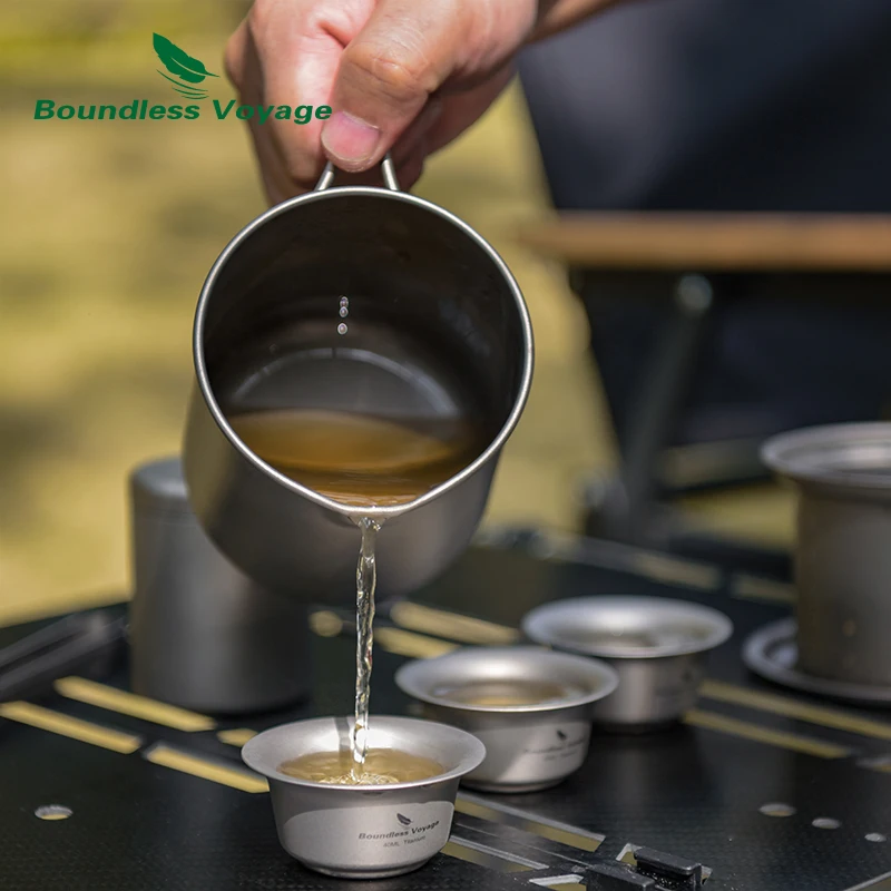 Drinkware　Coffee　with　500ml　Layer　Outdoor　Hiking　Portable　Titanium　Mug　Single　AliExpress　Filter　Pot　Tea　Set　Cup　Camping　Boundless　Voyage