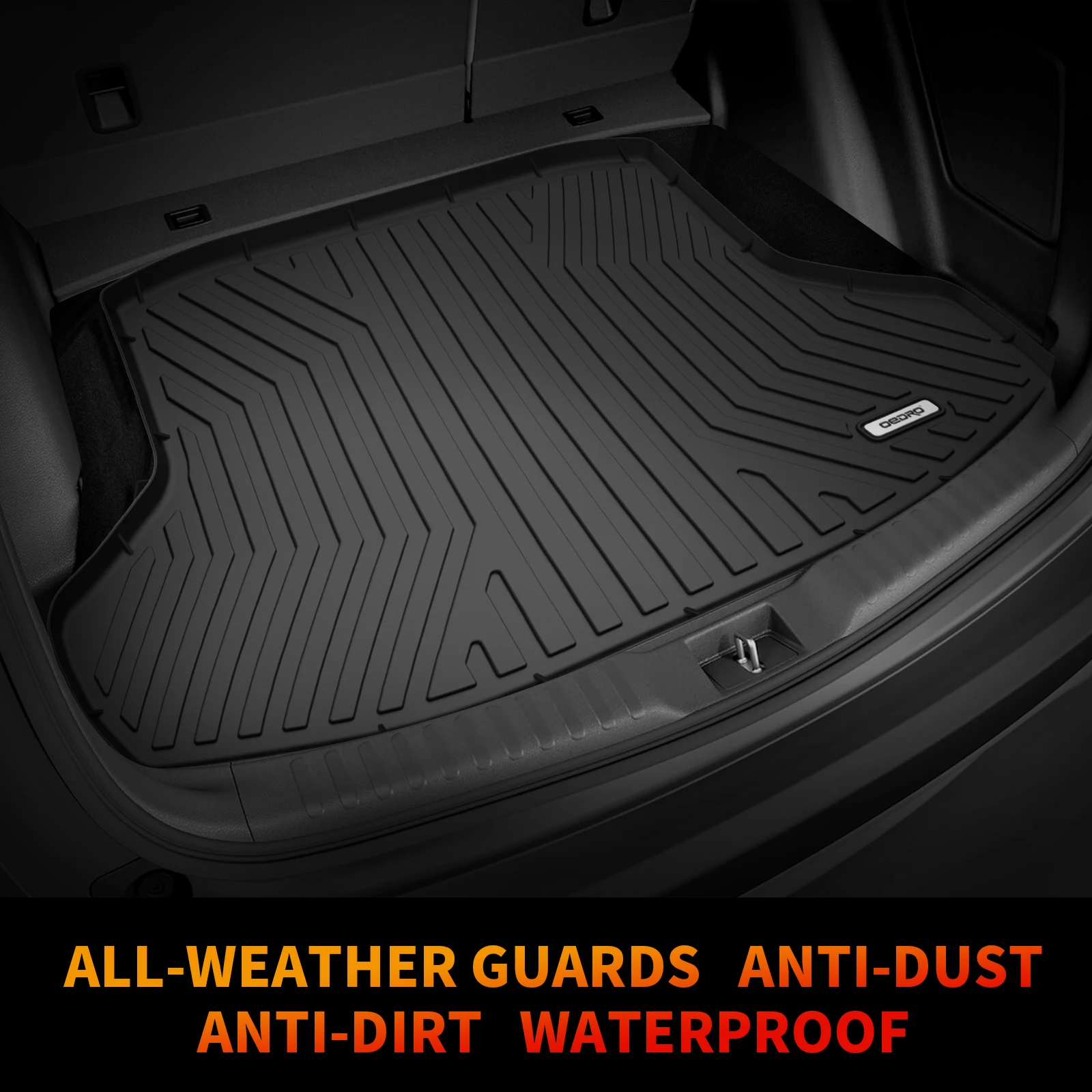 OEDRO Trunk Liner TPE Cargo Mat Carpet for-Honda Civic LX / Sport / EX Sedan