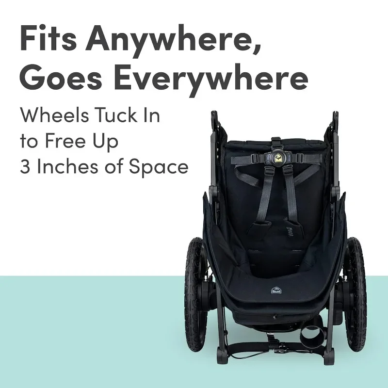 Wayfinder Jogging Stroller with Independent Dual Suspension 5
