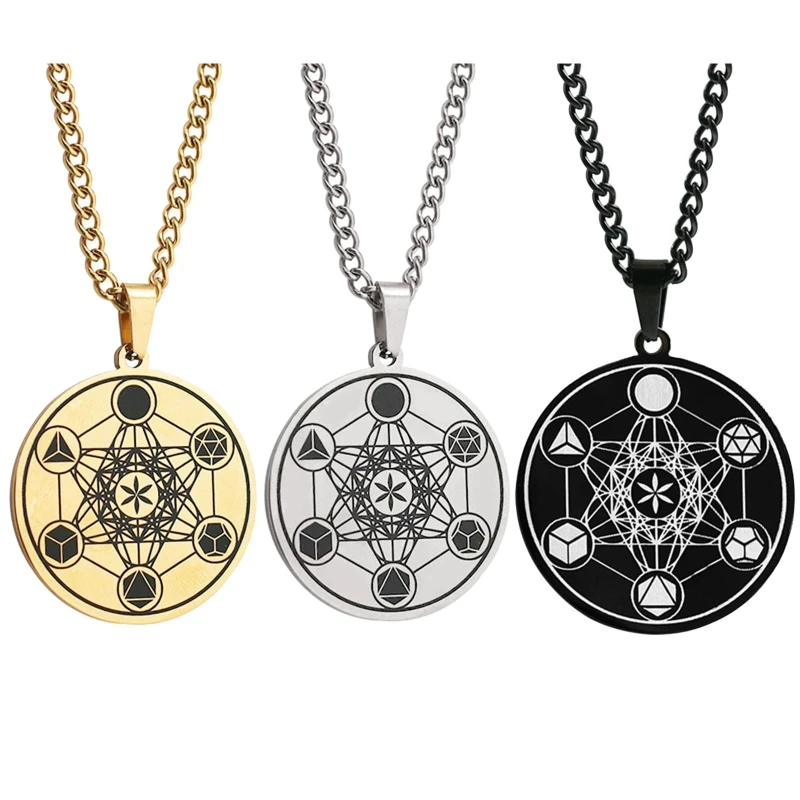 

Men Stainless Steel Pendants Necklace Seal Solomon Sewelry Necklaces Dropship