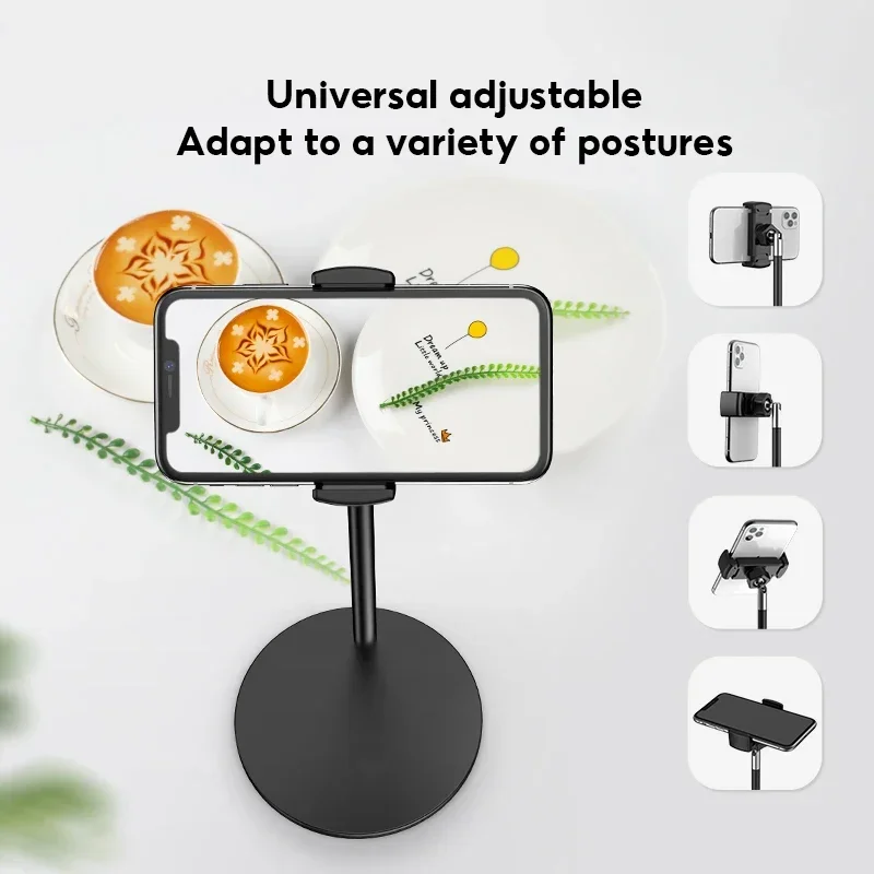 MoZhao Mobile Phone Holder All Metal Recording Video Live Lazy Phone Stand Telescopic Desktop Stands