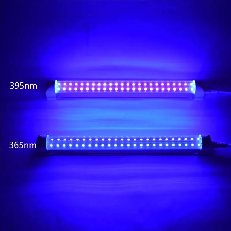 10W AC 85-265V Input UV Light Tube Bar Type Purple UVA LED Lighting 365nm 395nm KTV Bar Ink Curing 5V USB UV uv curing lamp