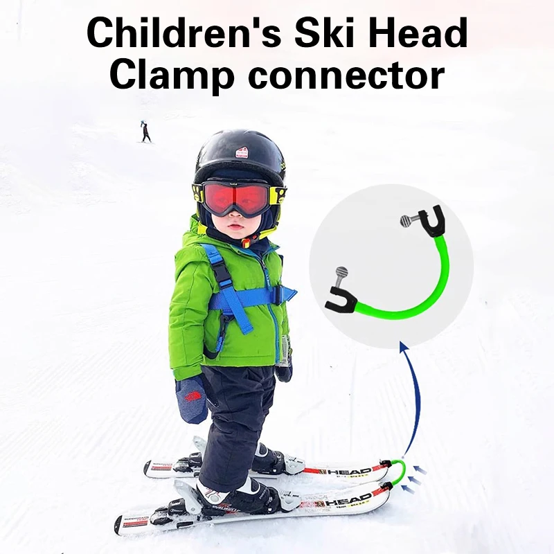 

7 Colors Ski Tip Connector Beginners Winter Children Adults Ski Training Aid Outdoor Exercise Sport Snowboard Accessories