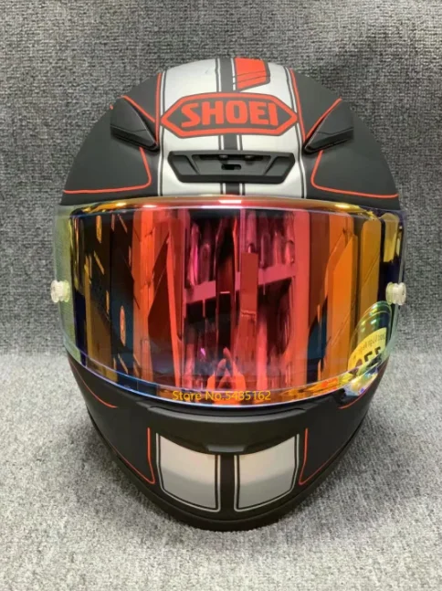 Casque Z7 pour moto, visage complet, noir, rouge et noir, pour Motocross,  ÷ FF