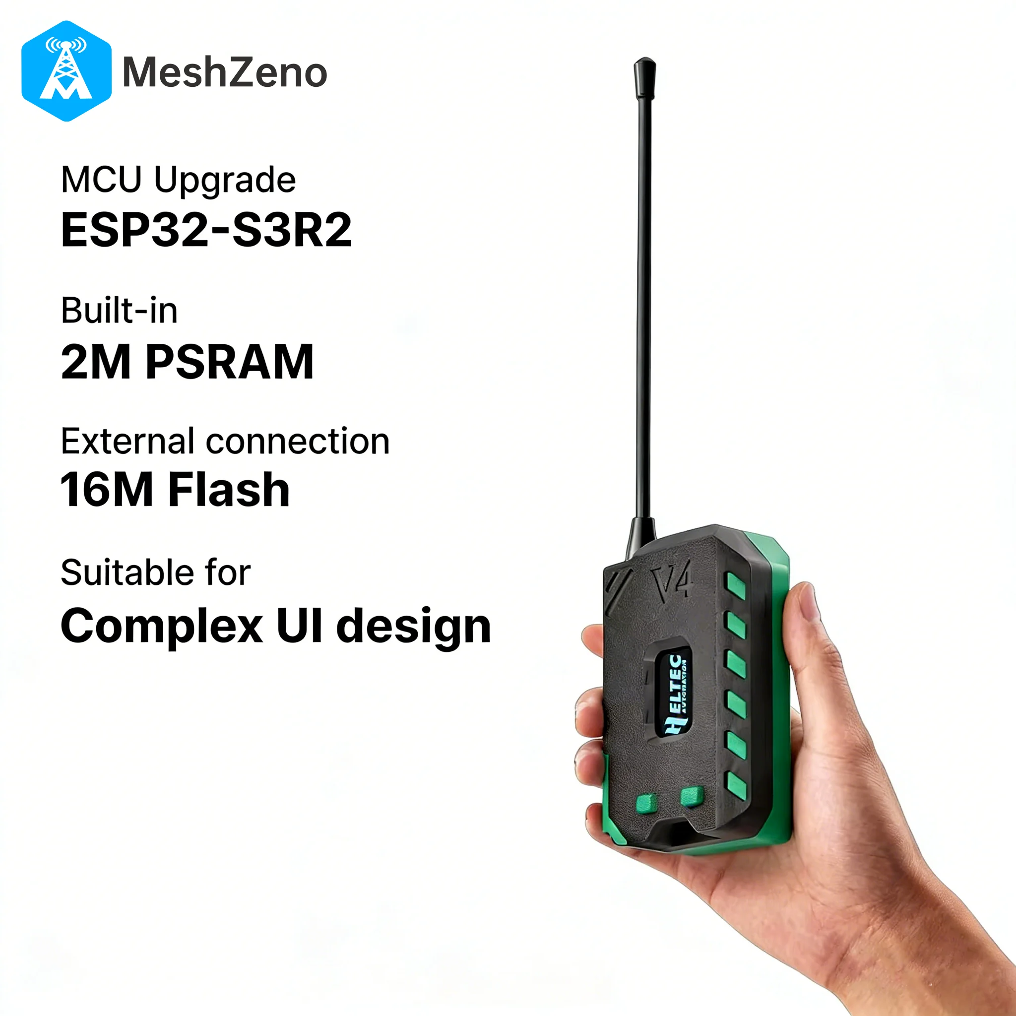 รูปสินค้า ชุดเคสบอร์ดพัฒนา New Meshtastic Heltec V4 WiFi LoRa 32 พร้อมเสาอากาศแบบนิ่ม ESP32 SX1262 ใช้พลังงานแสงอาทิตย์ BLE ประหยัดพลังงาน