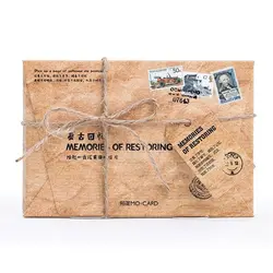 Bloc Notes rétro série souvenirs, papeterie Vintage pour cartes postales, bloc Notes, messages, cadeaux d'anniversaire, fournitures scolaires, 30 pièces/boîte 