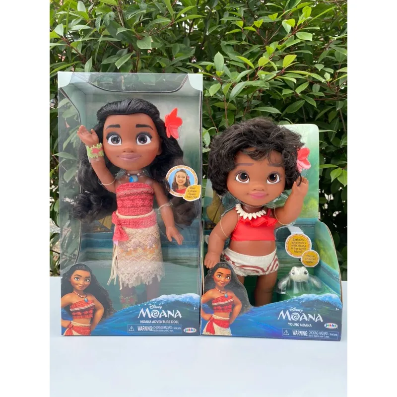 

Hasbro Disney Anime Figure Moana Princess Movable Joint Glowing Necklace Doll Play House Toy Collection Decoration Kids Gifts