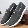 Retro Men Casual Shoes Slip on Canvas Loafers Comfortable Walking Flats for Man Non Slip Soft Moccasins Sneakers Driving Shoes 4