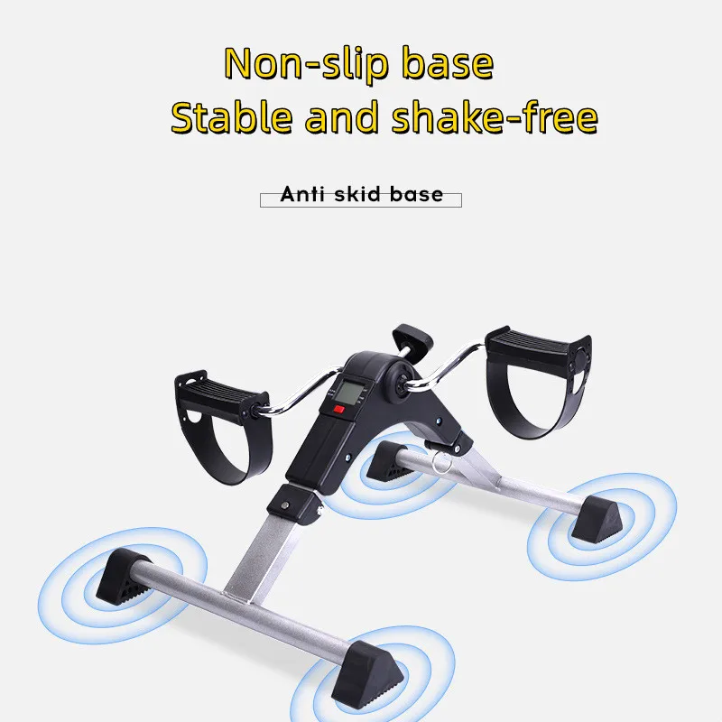 Multifunctional Pedals Exercise Bike Portable Elderly Rehabilitation Leg Arm Trainer Home Mini Folding Exercise Bike Leg Trainer