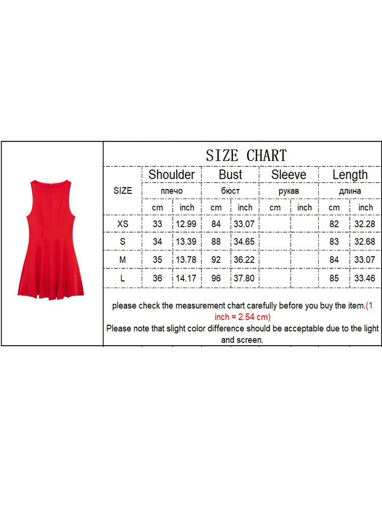 TFMLN Elegant Women's Solid Pleated Mini Dresses 2025 New O-neck Sleeveless Chic Party Dress Sweet Back Zipper Causal Dress