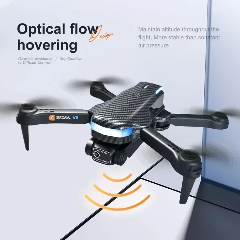 8K Optical Flow Drone 2 Camera Intelligent Obstacle Avoidance RC 5000m Adjustable Height Aerial Photography Quadcopter for Xiami drone quadcopter