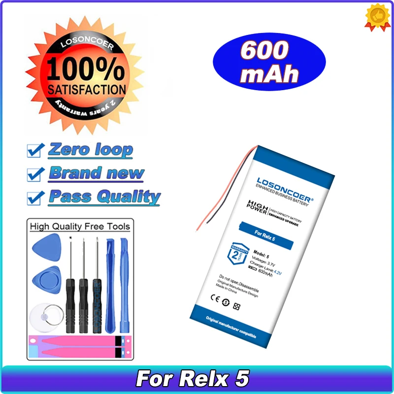 

LOSONCOER 600mAh Battery For Relx 5 Electronic atomizer