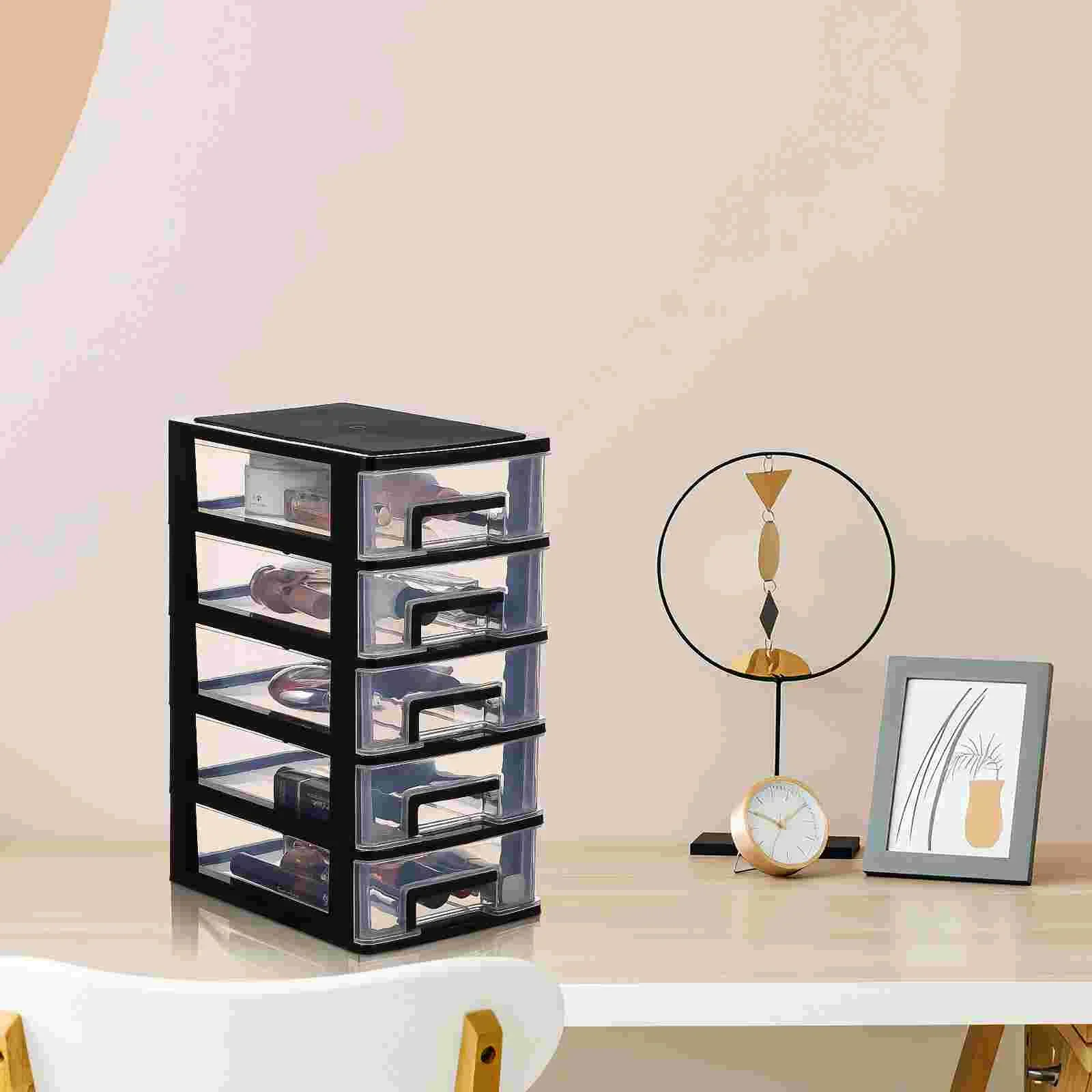 

5- for Clear Portable Layer Storage Drawers Clothes Type Organizer Closet: Rack Multifunction Drawer Tower