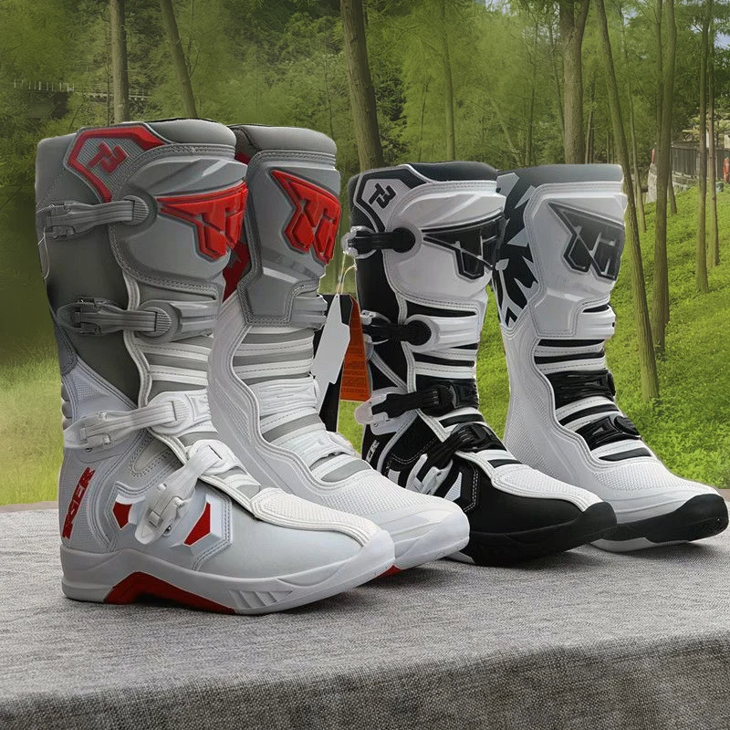 Botas de Motocross TR Enduro, equipo de equitación para hombre, MX,  motocicleta todoterreno